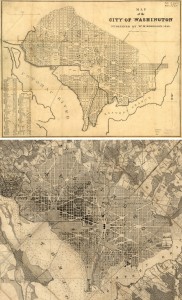 1846 and Boschke maps 1846 and Boschke maps of Washington, merged together