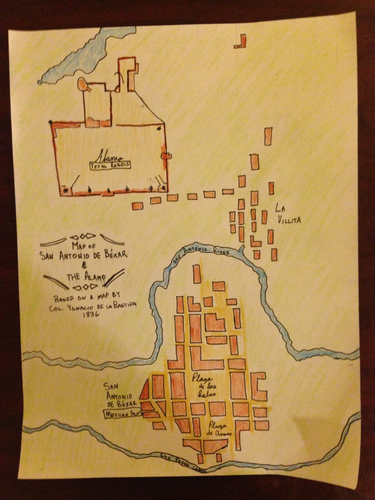 Hand-drawn Labastida map.