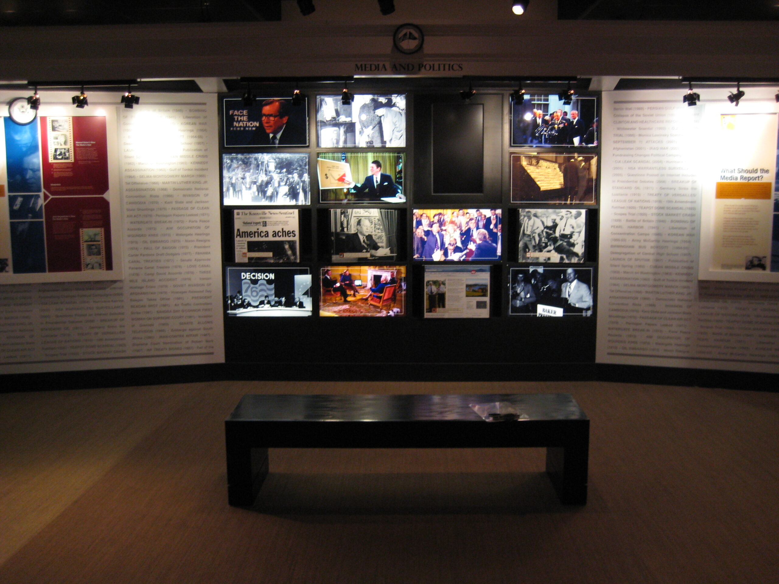 A museum with a host of images from the late 1900s.